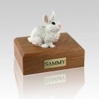 White Large Rabbit Cremation Urn